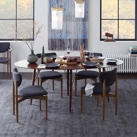 Graphica Dining Table Oval (Hazelnut) west elm