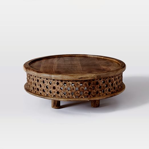 Carved Wood Coffee Table | west elm