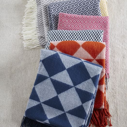 Warmest Throw Arrow Jacquard west elm