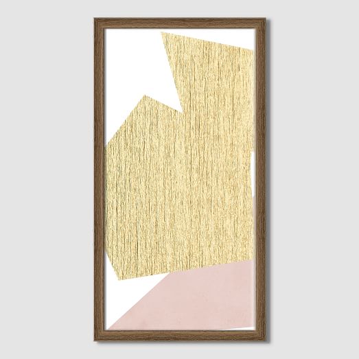 The Arts Capsule Ink Diptych Blush And Gold west elm