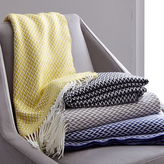 Warmest Throw Arrow Jacquard west elm