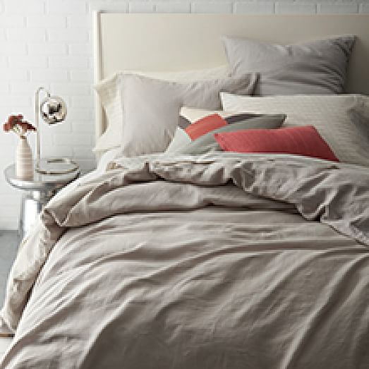 Belgian Flax Linen Duvet Cover + Shams west elm