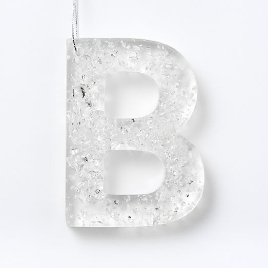 Resin Ornaments Letters west elm
