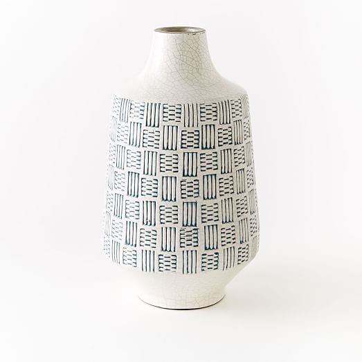 Basketweave Ceramic Vases west elm