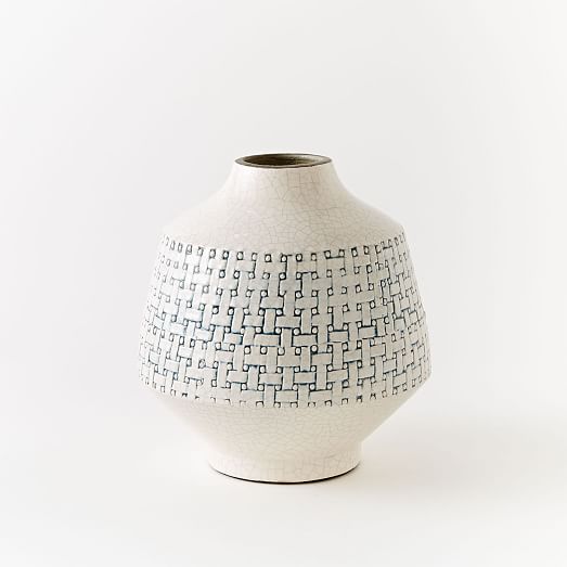 Basketweave Ceramic Vases west elm