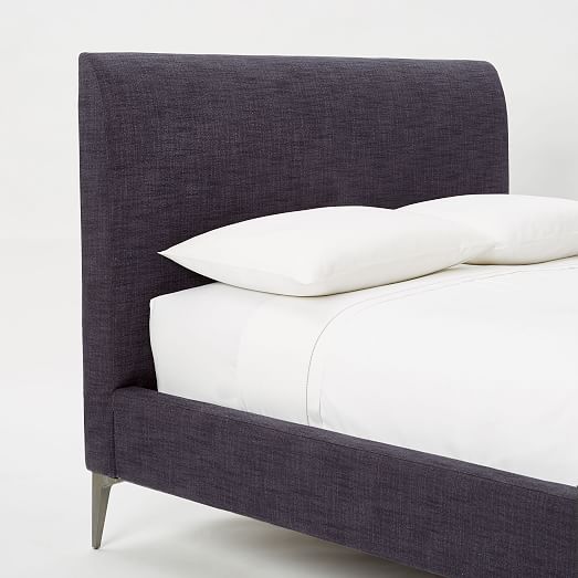 Deco Upholstered Bed YarnDyed Linen Weave west elm