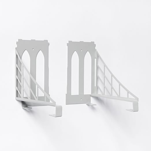MidCentury Shelving + Brackets Brooklyn Bridge west elm
