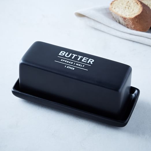 Utility Butter Dish Black west elm