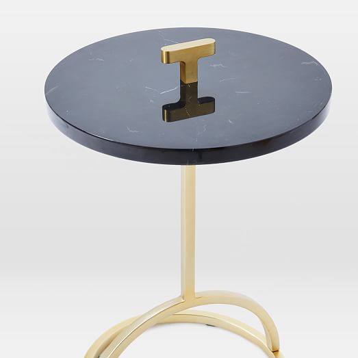 Modernist Handle Nesting Side Table Marble west elm