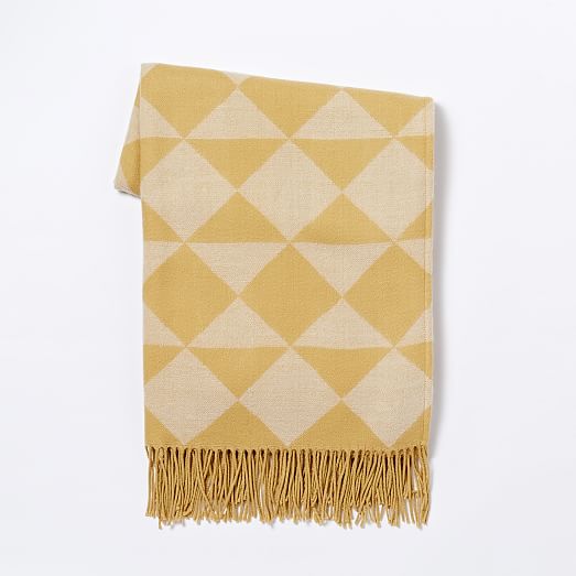 Warmest Throw Triangle Jacquard west elm