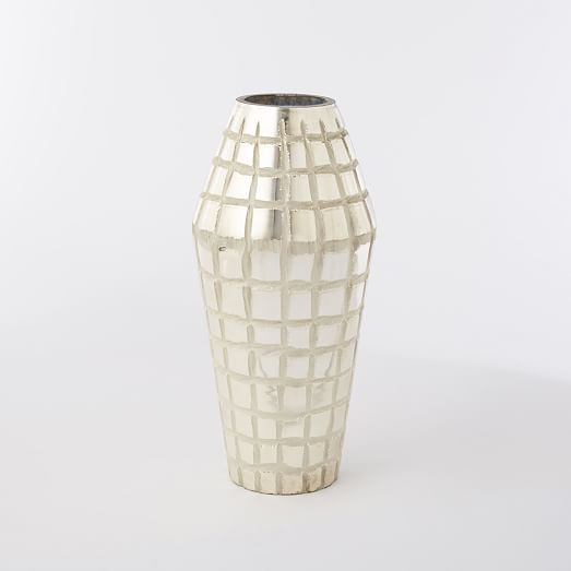 Mercury Grid Vases west elm