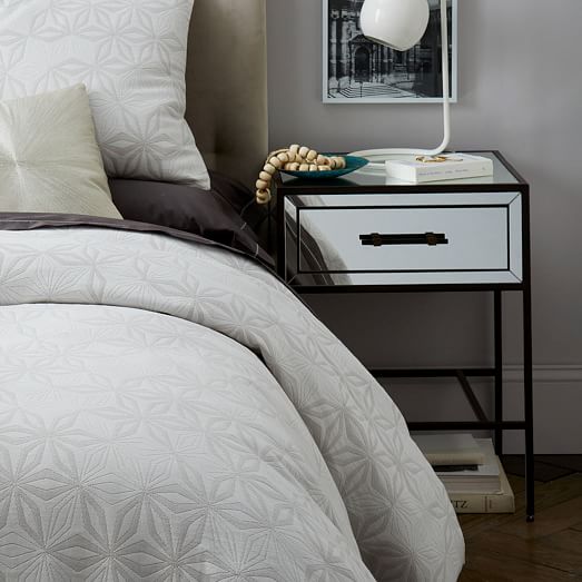 Mirrored Nightstand west elm
