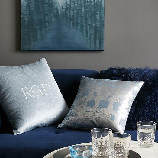 Cotton Luster Velvet Pillow Cover west elm