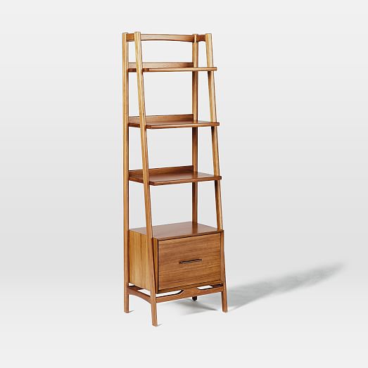 MidCentury Bookshelf Narrow Tower west elm