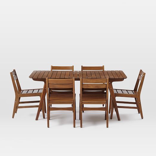 MidCentury Outdoor Dining Sets Auburn west elm