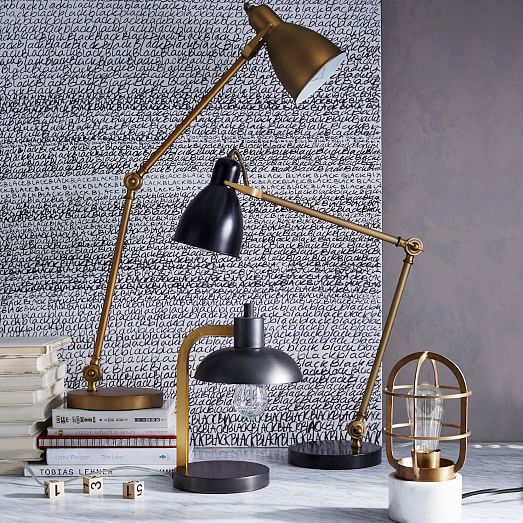 Industrial Task Table Lamp + USB west elm