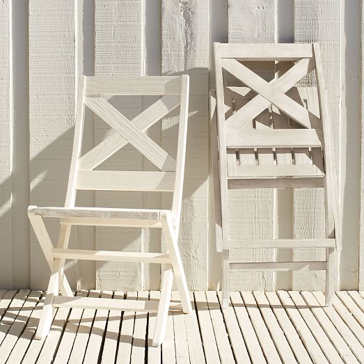 Jardine Folding Chair White west elm