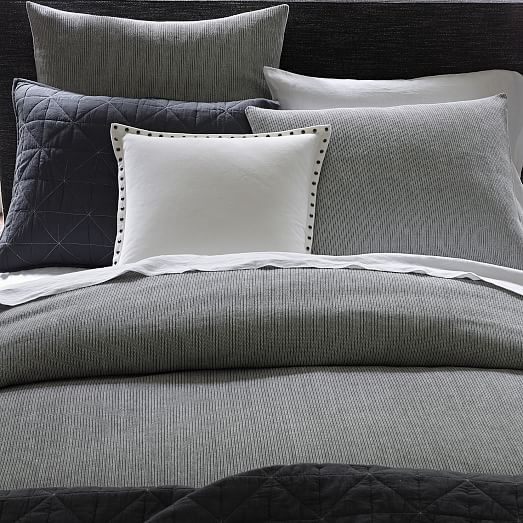 Nordic Textured Jacquard Duvet Cover west elm
