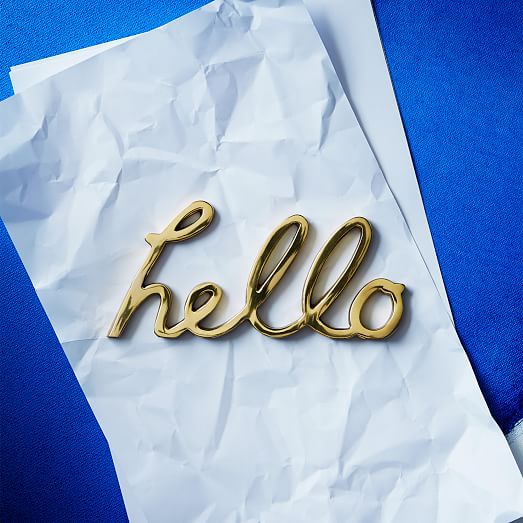 Hello Word Object west elm