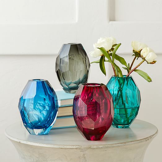 Faceted Glass Vases west elm