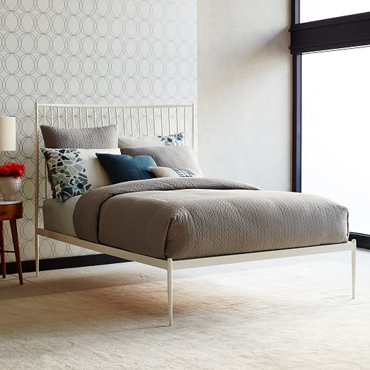 Stella Metal Bed White west elm