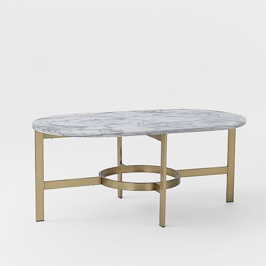 Marble Oval Coffee Table west elm
