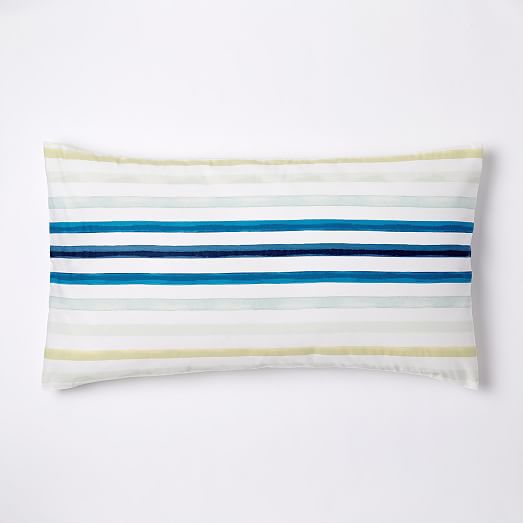 Watercolor Stripe Duvet Cover west elm