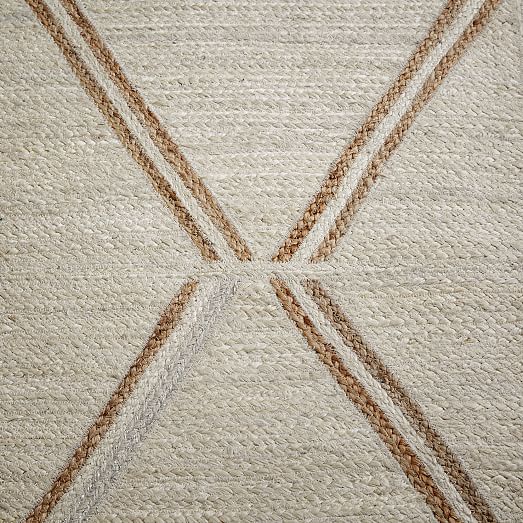 Affine Metallic Jute Rug west elm