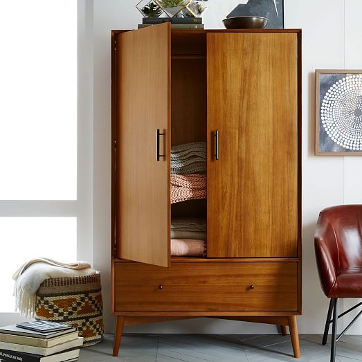 MidCentury Wardrobe Acorn west elm