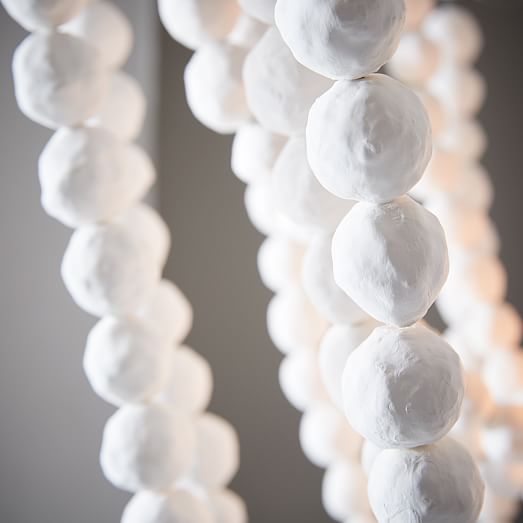 Papier-mache Bead Chandelier 