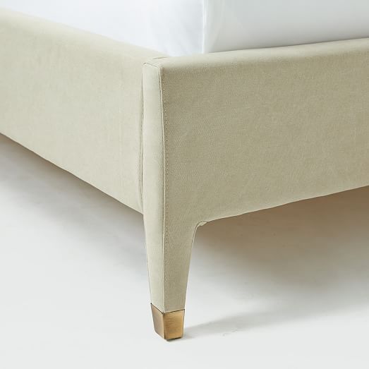 Alexa Upholstered Bed Desert Canvas west elm