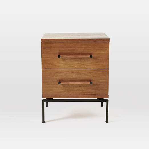Nash 2Drawer Nightstand Teak west elm