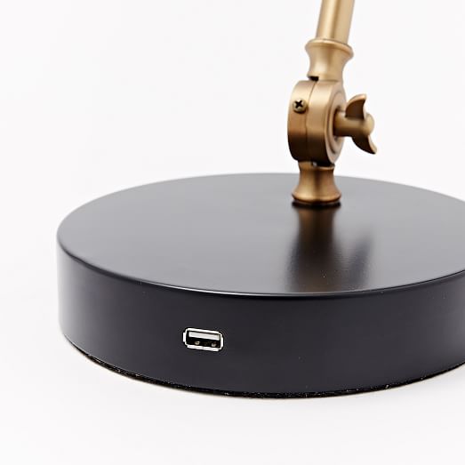 Industrial Task Table Lamp + USB west elm