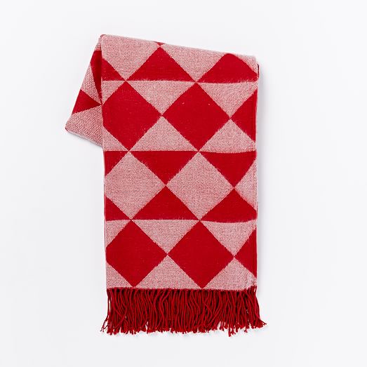 Warmest Throw Triangle Jacquard west elm