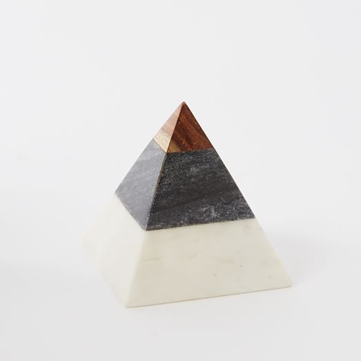 Marble + Wood Geometric Objects west elm