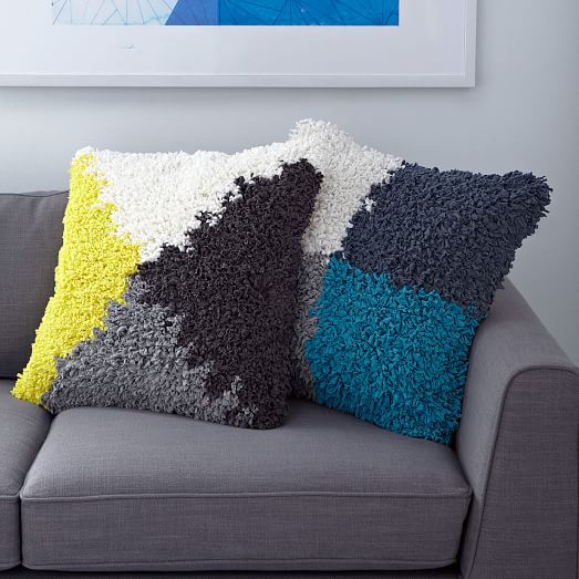Triangle Rag Pillow Cover Northern Sun west elm