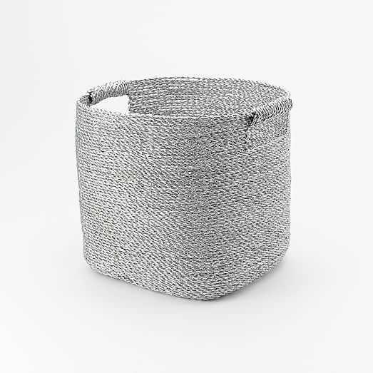 Metallic Woven Storage Basket west elm