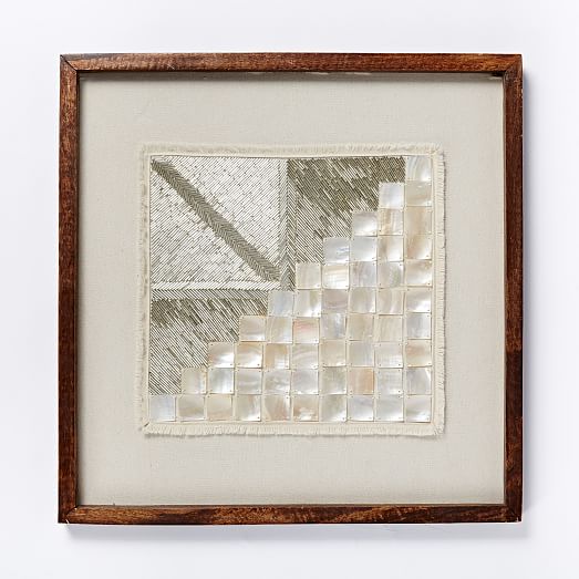 Framed Beaded Wall Art west elm