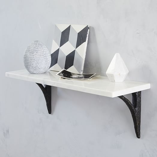 Marble Shelving + Brackets west elm
