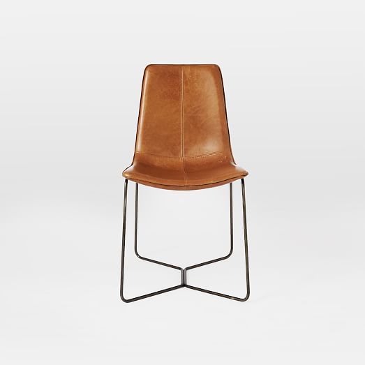 Leather Slope Dining Chair | west elm