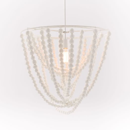 PapierMache Bead Chandelier west elm