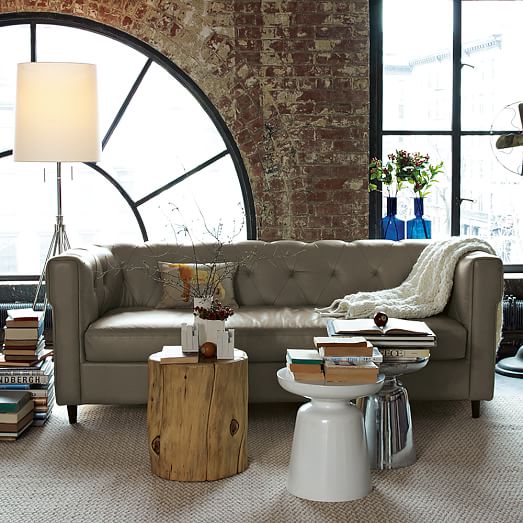 Natural Tree Stump Side Table west elm