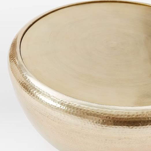Hammered Metal Coffee Table west elm