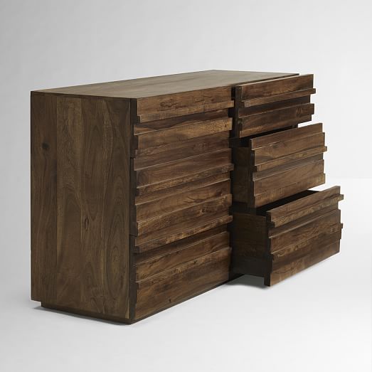 Stria 6Drawer Dresser Honey west elm