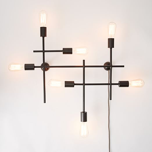 Industrial Grid Wall Sconce west elm