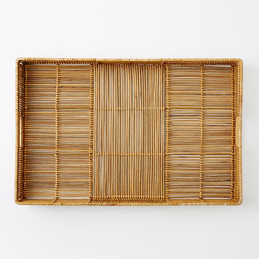Woven Rattan Trays west elm