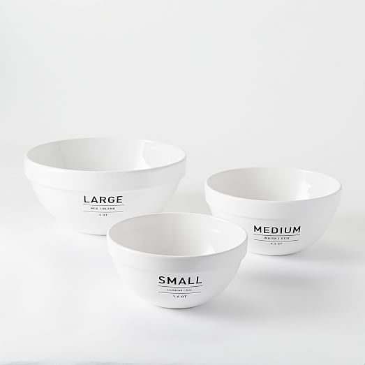 silver mixing bowl set