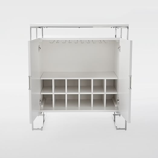 Baron Deco Bar White Lacquer west elm