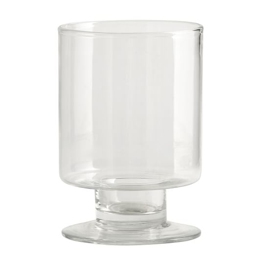 Footed Glass Hurricane West Elm