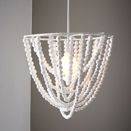 PapierMache Bead Chandelier west elm